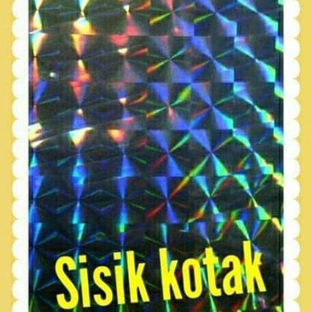 STICKER HOLOGRAM 3D (SISIK KOTAK)