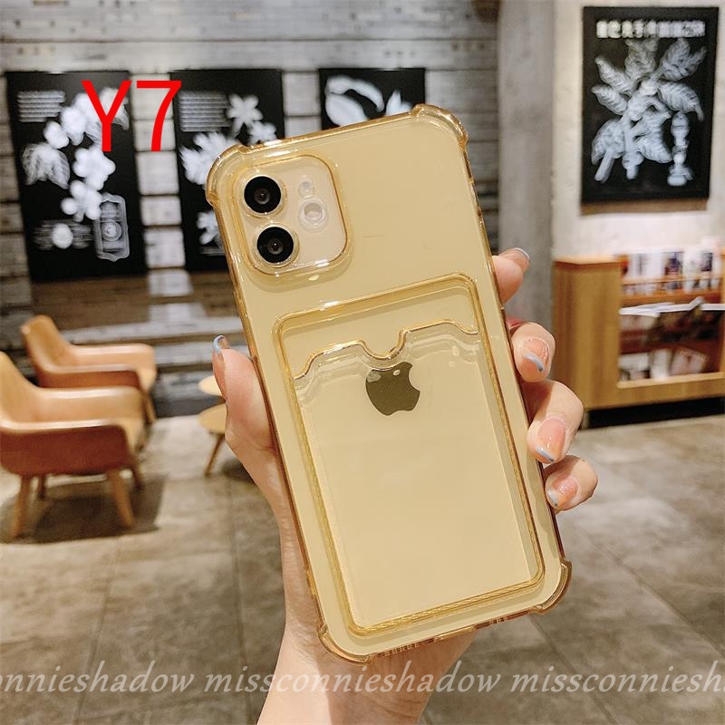 Casing Card Transparent Phone Case for Iphone 12 Pro 11Pro Max 6 6s 7 8 plus X Xr Xs Max SE 2020 Tpu Soft Case