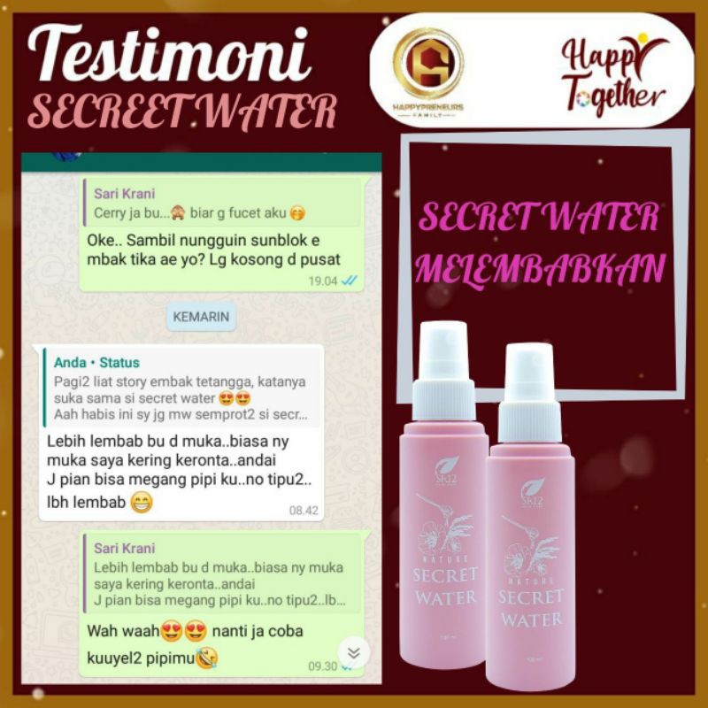 SETTING SPRAY UNTUK MAKE UP TAHAN LAMA / NATURE SECRET WATER SR12 / FACIAL SPRAY MELEMBABKAN WAJAH BPOM FACIAL MIST KULIT BERJERAWAT