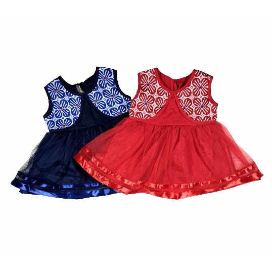 Jemico | dress bayi perempuan motif batik usia 3 bulan - 6 bulan