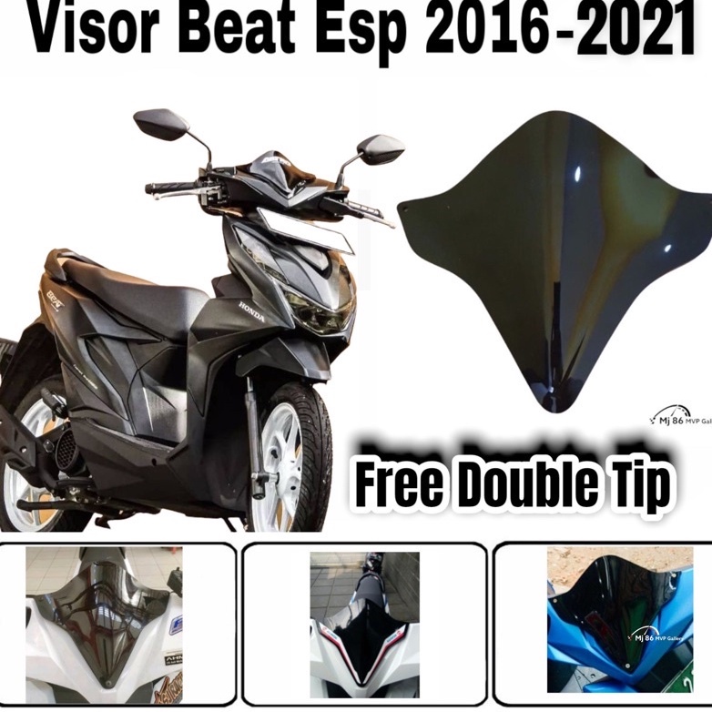 visor beat fi visor variasi beat esp 2016-2021 winshield beat esp visor depan