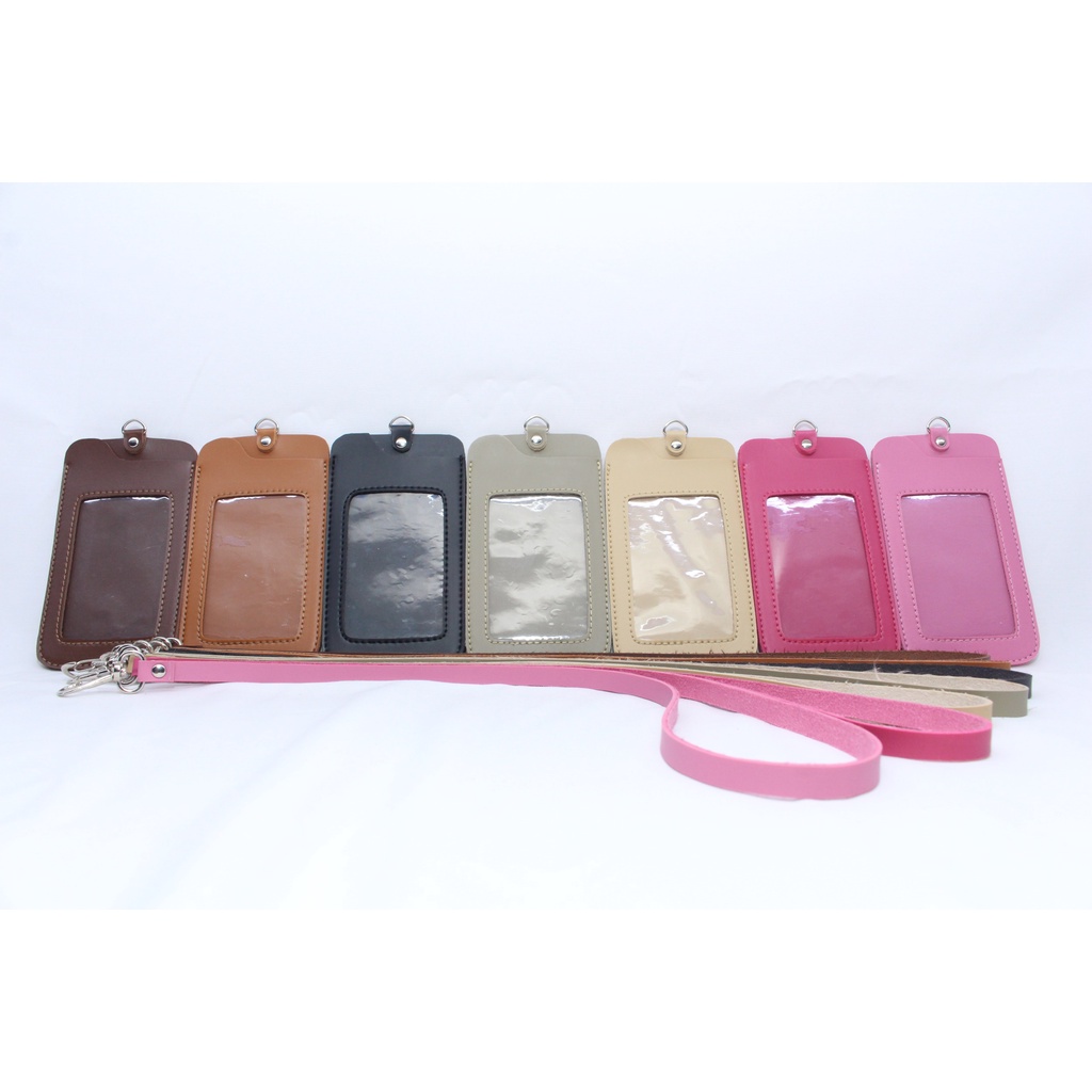 

NAME TAG ID CARD HOLDER KULIT LANYARD TERMURAH BERKUALITAS NAMETAG GANTUNGAN NAMA VERTIKAL SS30