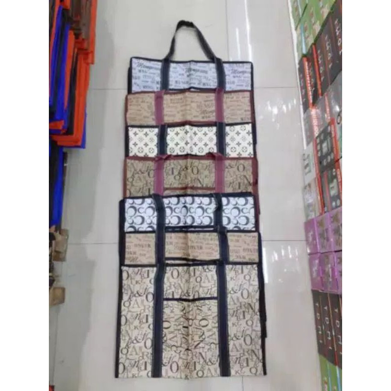 TAS BAHAN LEBAR KANTONG MINI (39 x 26 x 19) / TAS BAHAN LEBAR KANTONG