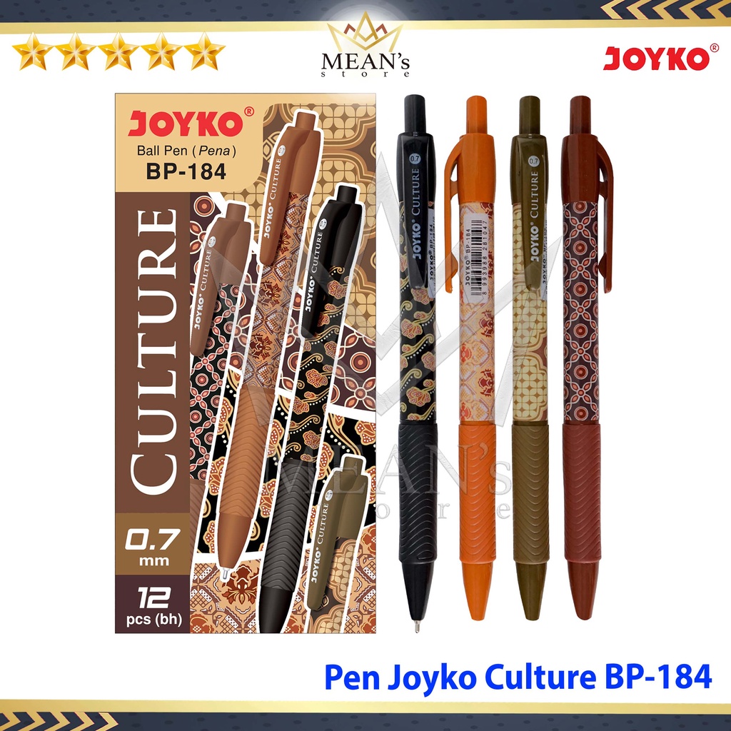 

Pulpen Joyko Culture BP-184 / Ballpen Joyko Batik 0.7mm BP184