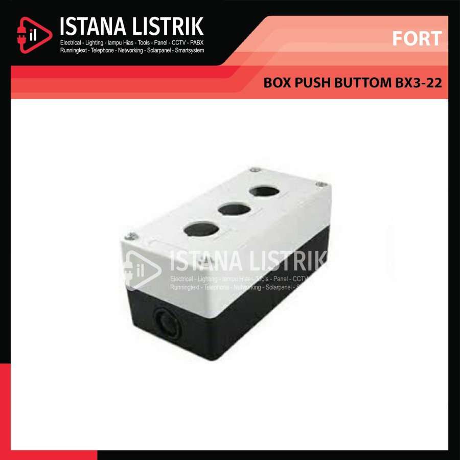 FORT BOX PUSH BUTTON BX3-22 PUTIH