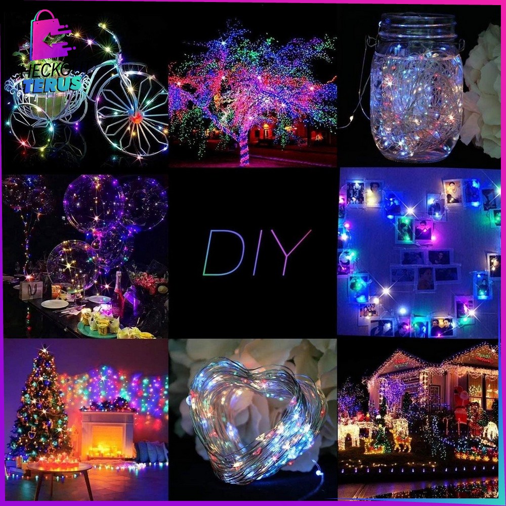 CT C438 Lampu Strip Fairy Light Tumblr Light Dekorasi Outdoor dan Indoor Lampu Led Kawat Lampu Kawat Led Tumblr