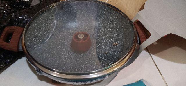 Kh Cypruz Kuali Wajan Induksi Marble With Lid 26cm Kuali Induksi 26 Cm Premium Cookware
