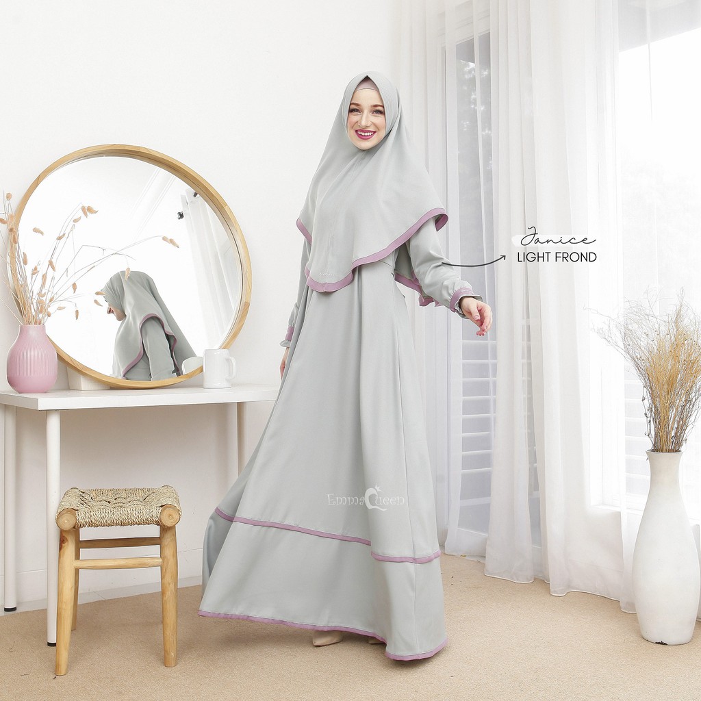 EmmaQueen - Set Dress Muslim Janice-Light Frond