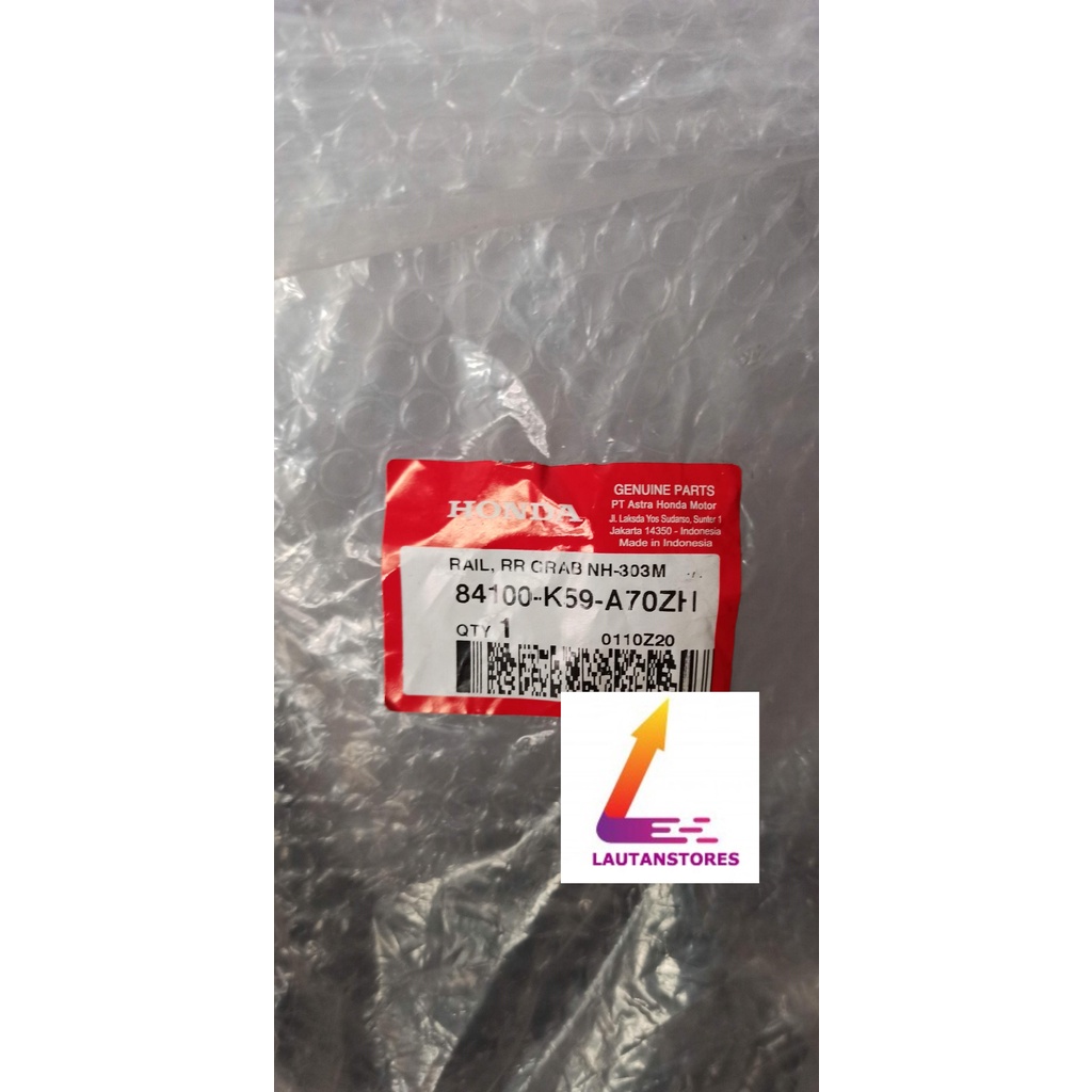 84100-K59-A70ZH Begel Pegangan Tangan Behel Jok Vario 125 150 FI LED 2018 Terbaru HITAM DOF
