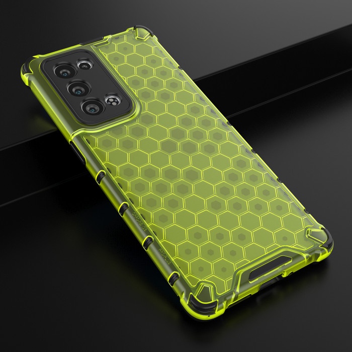 oppo reno 6 pro 5g honeycomb hybrid rugged clear armor case shockproof