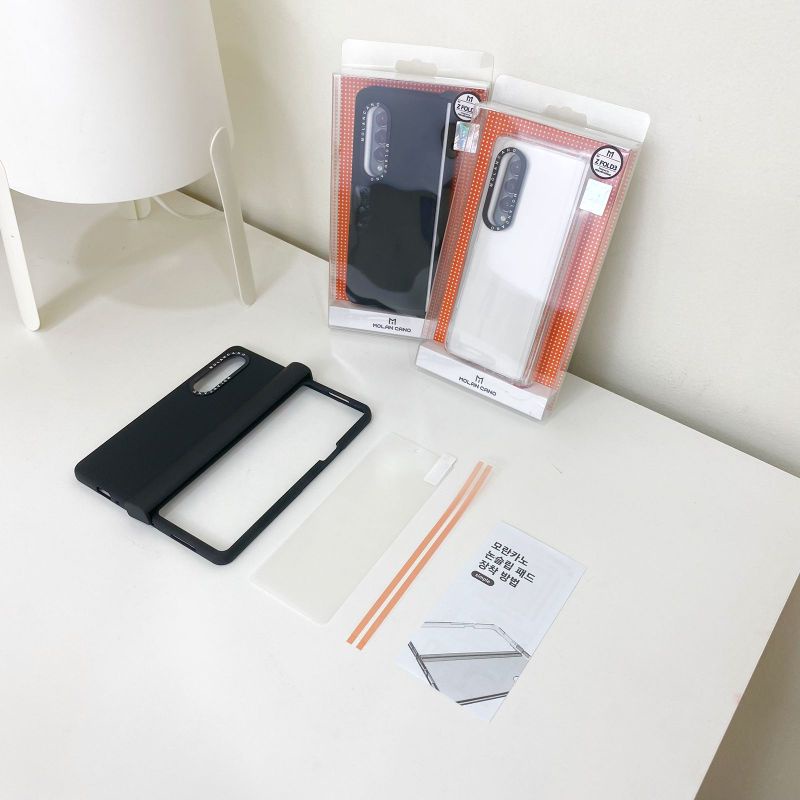 Clear / Black Lens Frame Case Samsung Z Fold 3