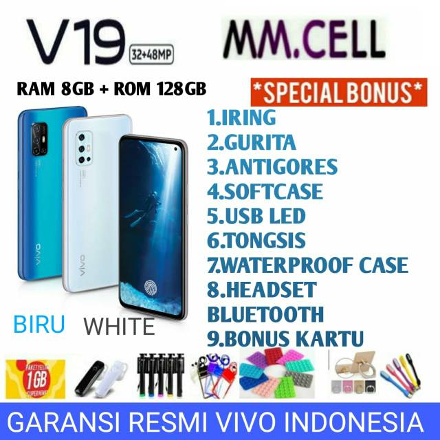 Jual VIVO V19 RAM 8/128 GB GARANSI RESMI VIVO INDONESIA Indonesia