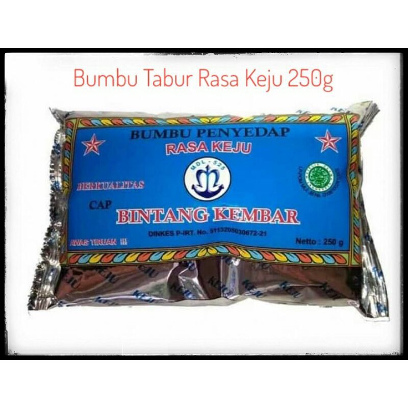 

Bumbu tabur keju atom bintang kembar (250g)