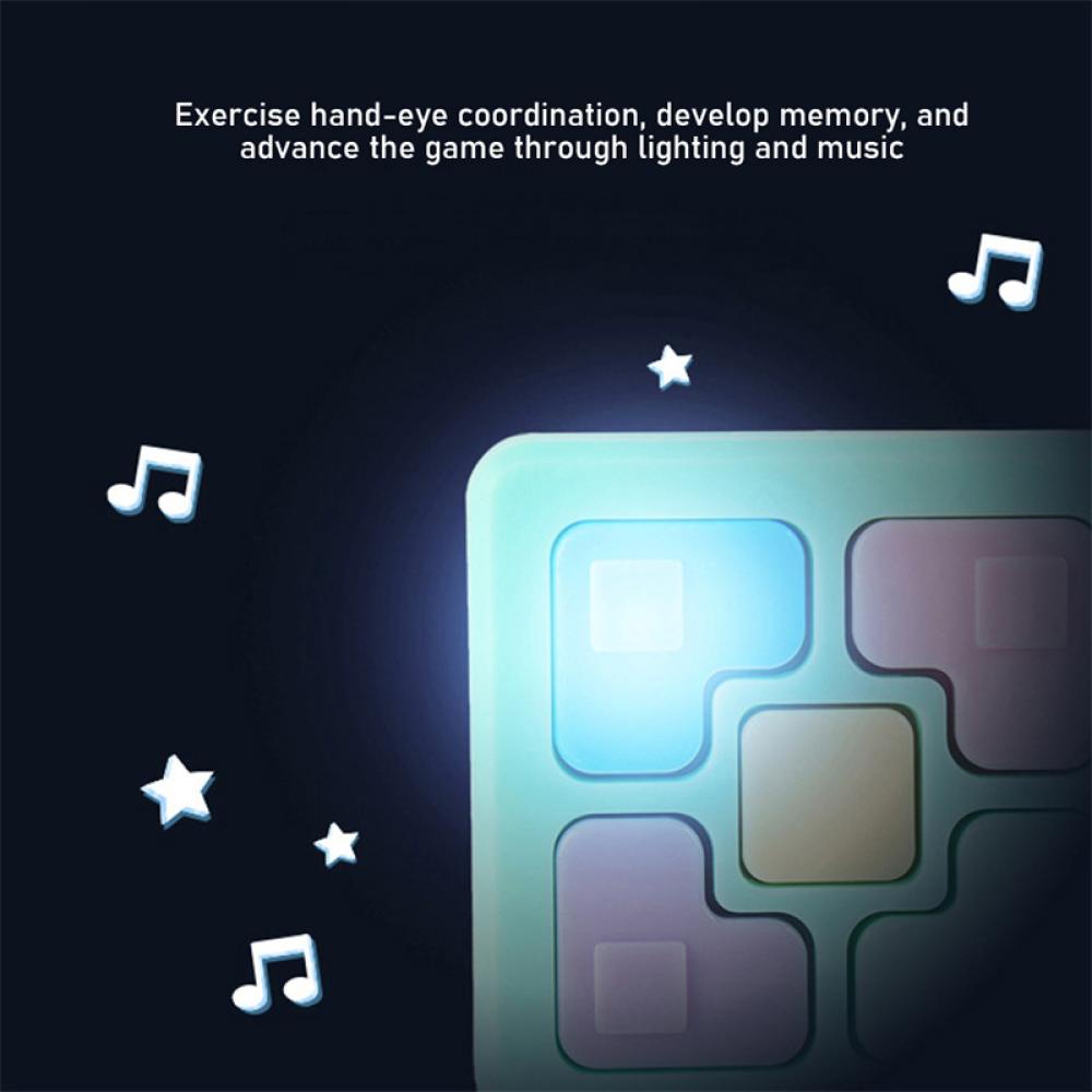 Timekey Mainan Puzzle Rubik Kubus Magic Dengan Lampu LED + Suara + Gantungan Kunci R5V6