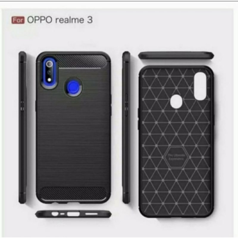 Realme 3 3 Pro soft case silikon carbon