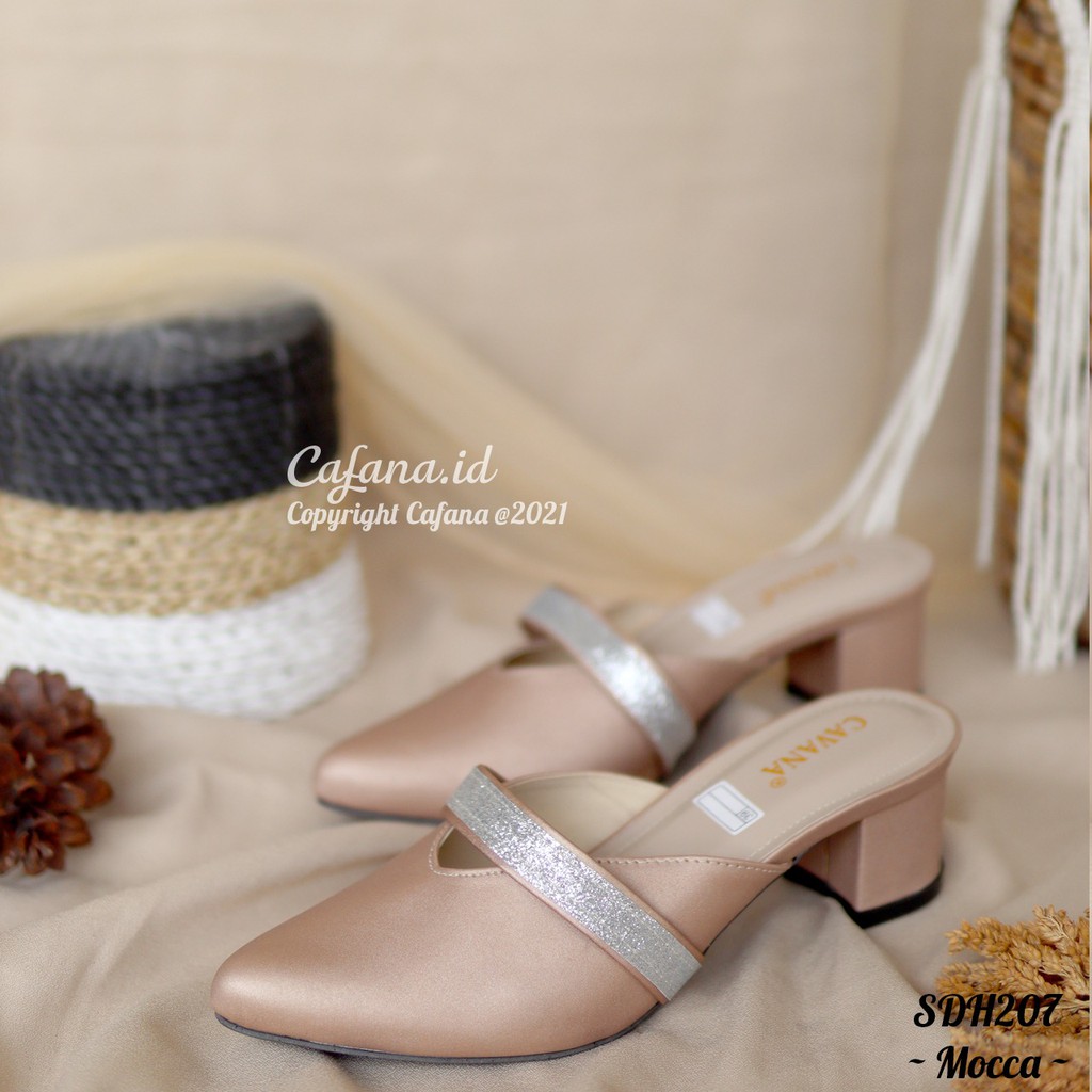 Cafana Sandal Wanita Heels Hak Tahu Early SDH207