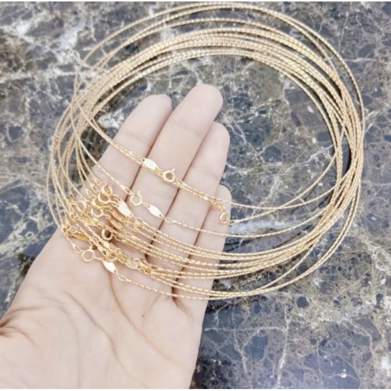 Kalung choker emas asli kadar 375 8karat 1 gram