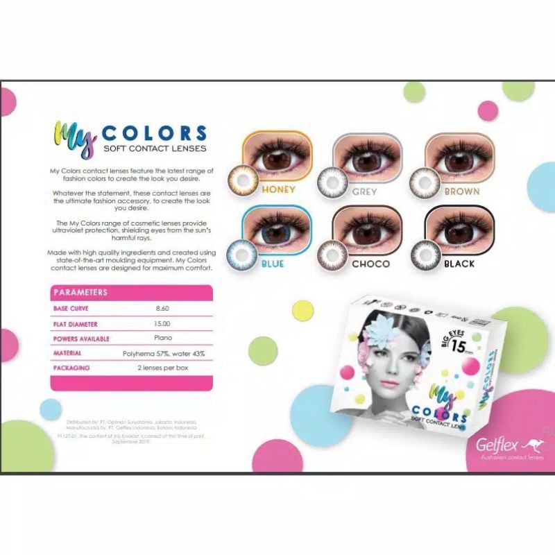 SOFTLENS MY COLOR 2 TONE / NORMAL / 15MM / BIG EYES - OMEGA EYECARE