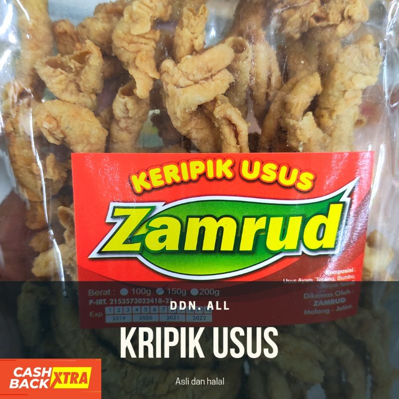 

Keripik Usus Zamrud 150 gr