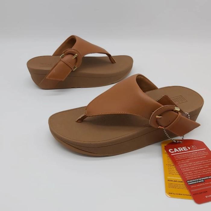 Fitflop Shiny Leather Flip Restock Sandal Fitflop Wanita