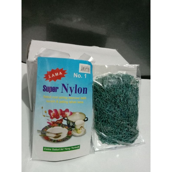 benang cuci piring nilon no 1 /sabut cuci piring bahan super nilon no : 1