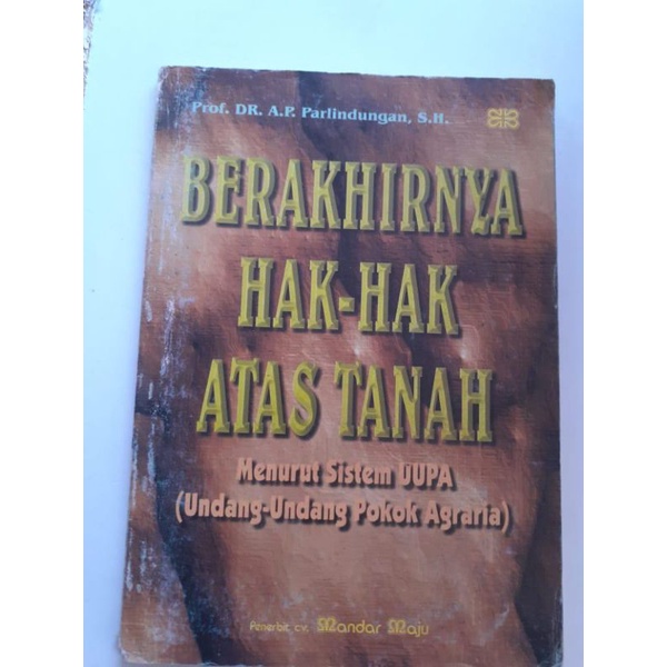 berakhirnya hak hak atas tanah-Parlindungan