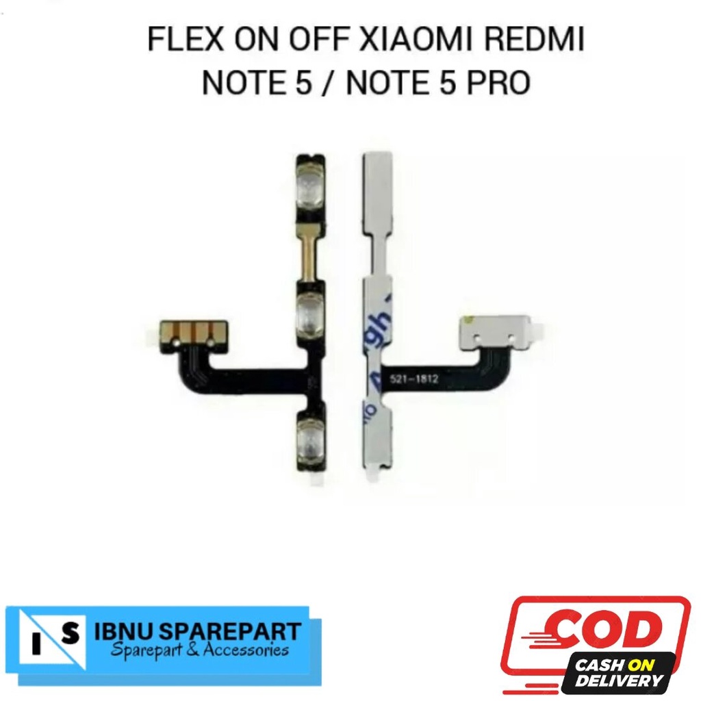 FLEXIBLE FLEXIBEL FLEKSIBEL ON OFF VOLUME XIAOMI REDMI NOTE 5 / NOTE 5 PRO ORIGINAL