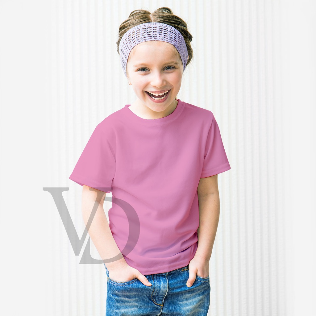 Kaos Anak Perempuan &amp; Laki - laki Unisex polos/ kaos anak lucu / baju polos anak murah