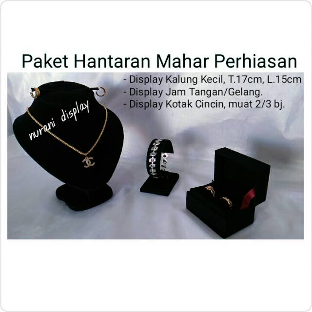 Display Paket Hantaran Mahar Perhiasan Seserahan Lamaran Tunangan Pernikahan Kecil