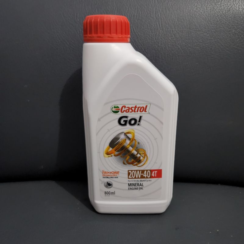 Oli Mesin Castrol GO 20W 40 4T Oil Motor Bebek 800ml 0.8L