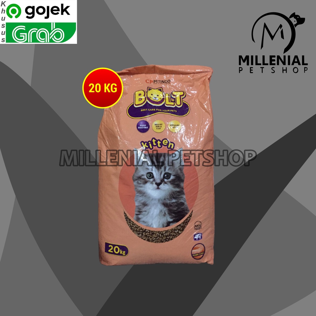 GOSEND Bolt Kitten Makanan anak Kucing Kering Dry Cat Food 20 KG