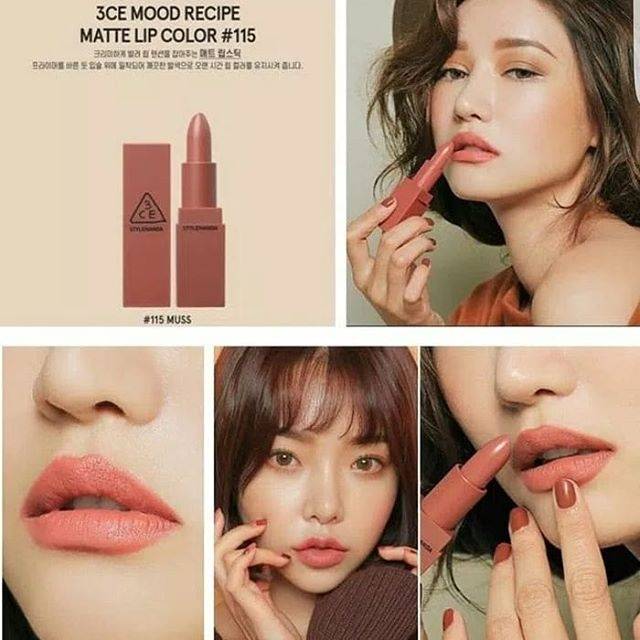 3ce Mood Recipe Matte Lip Color 115 Muss Shopee Indonesia