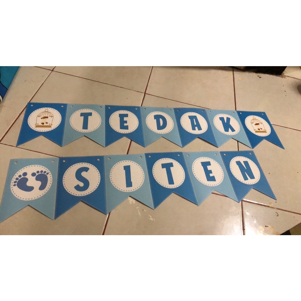 bunting flag tedak siten/ tulisan tedak siten