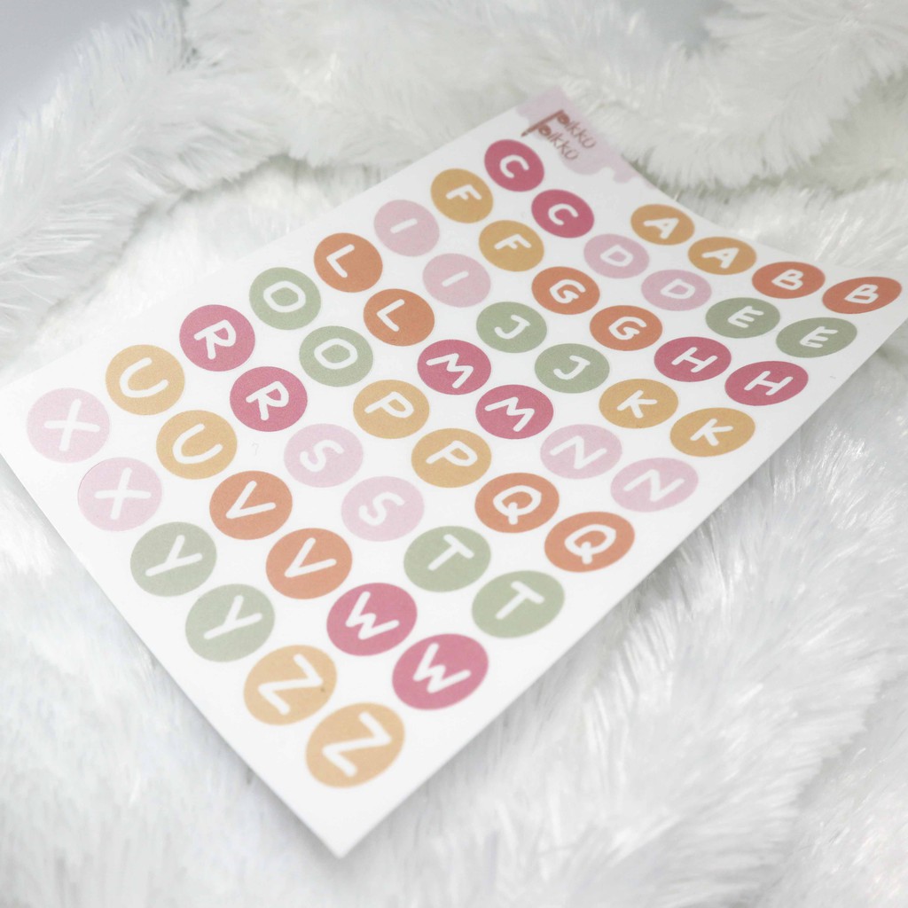 

AlphaU - Alphabets Uppercase Style Sticker | STICKER AESTHETIC LUCU MURAH