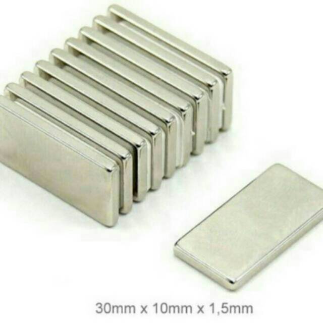 1 lusin magnet neodymium kotak 30 mm