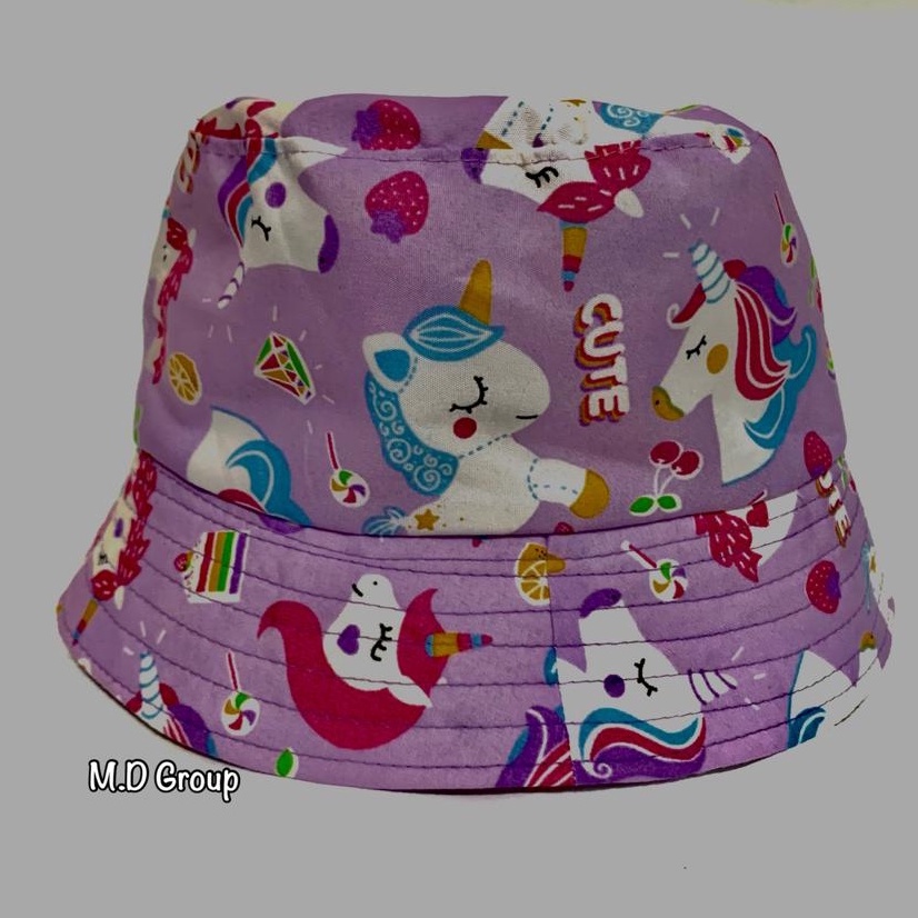 Topi Bucket Hat Anak Tali Sablon Motif Lucu Topi Bucket Anak Laki Laki Perempuan Sablon Lucu Kekinian