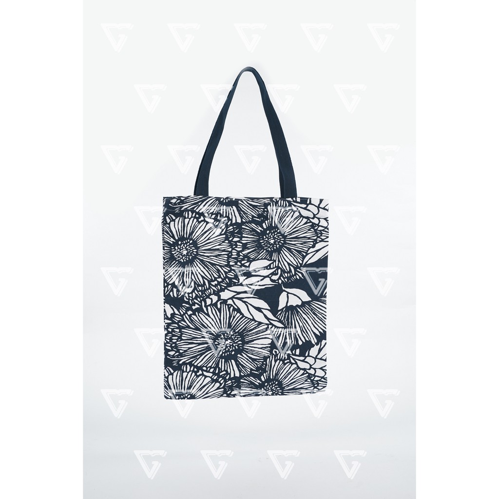 Totebag wanita / tote bag wanita kekinian 2021 kanvas motif Matahari