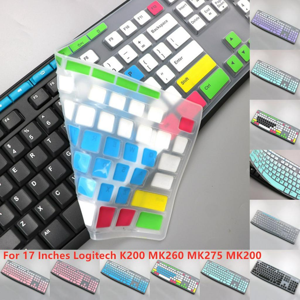 Cover Pelindung Keyboard Bahan Silikon Untuk Logitech K200 Mk260 Mk275 Mk200 17 Inches