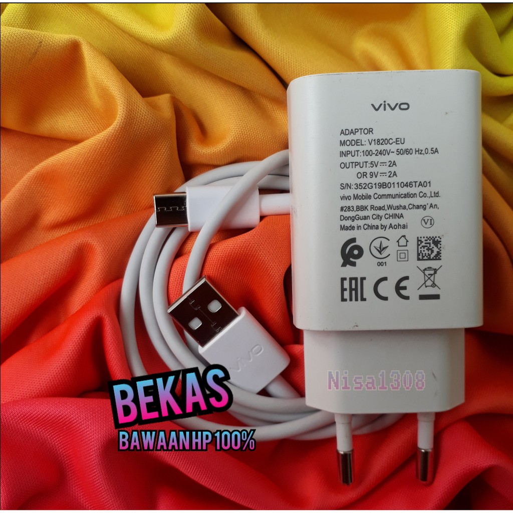 Charger vivo V19 V17 S1pro Y19 asli bawaan hp