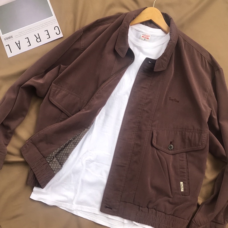 Troys Bros Original Flight Jacket Pria Ungu