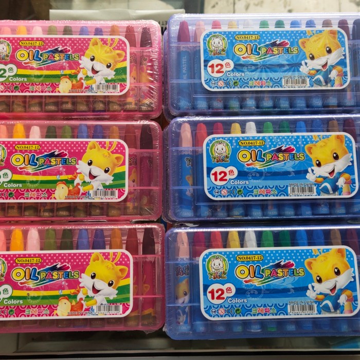 

Krayon Minyak Warna Pastel 12 warna Panjang 70 mm - Biru Muda