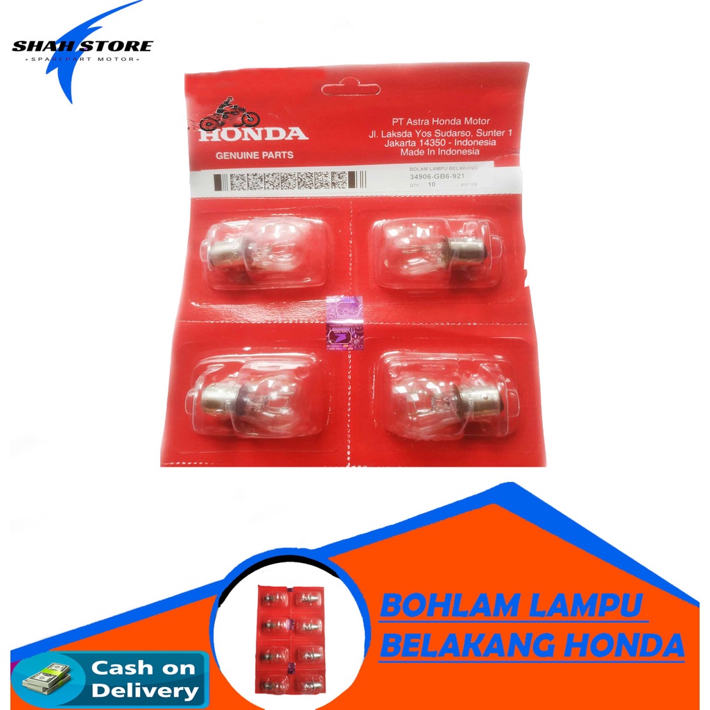 Bohlam Lampu Belakang Honda Beat karbu fi esp beat pop scoopy beat street supra grand legenda vario 