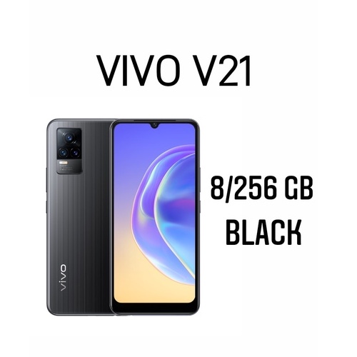 VIVO V21 5G 8/128GB 8/256GB NFC GARANSI RESMI VIVO INDONESIA-V21 8/256 BLACK