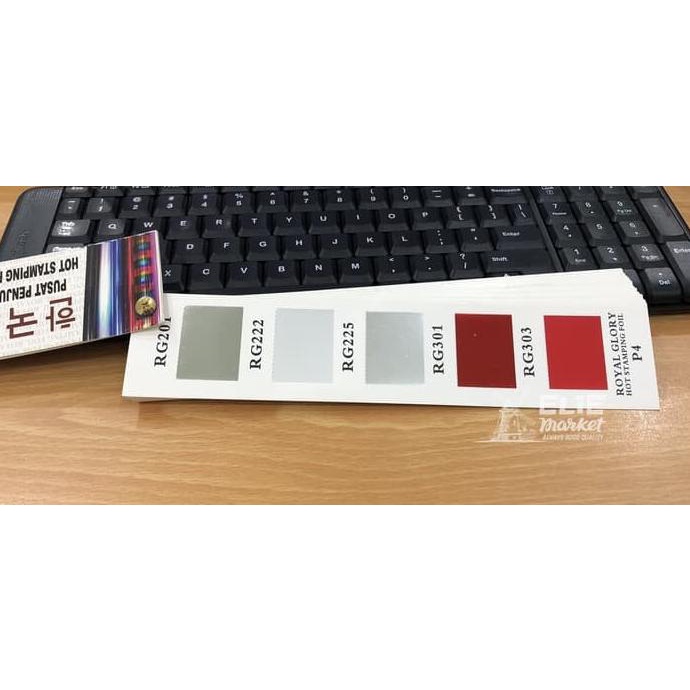 

KERTAS FOIL / HOT STAMPING FOIL 1/2 ROLL / Hotprint / Poly Emboss Star Seller Termurah