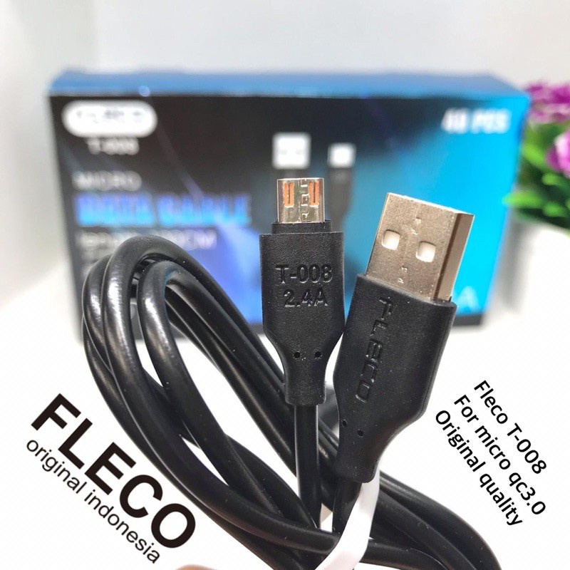 PROMO PERTOPLES ISI 40PCS KABEL DATA FLECO T008 MICRO FC PROMO