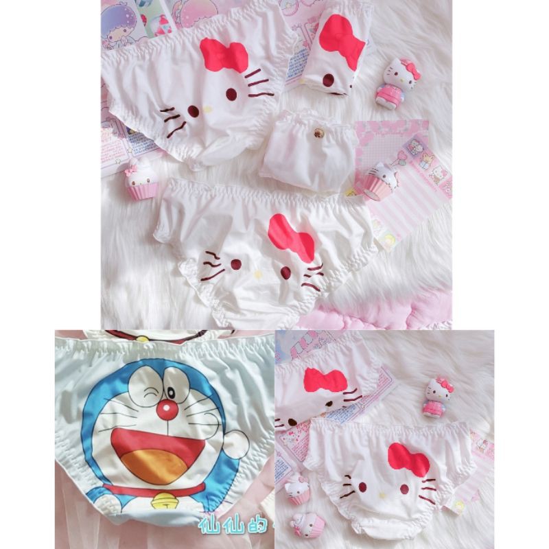 Celana Dalam Wanita Karakter Hello Kitty Doraemon Kerincing