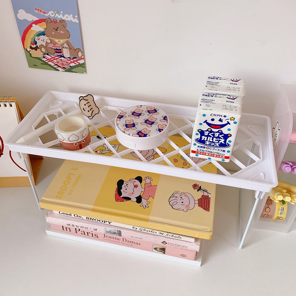 Murmerofficial  R408 Starlight Rak Meja Stationery Desktop Storage Rak Lipat Penyimpanan