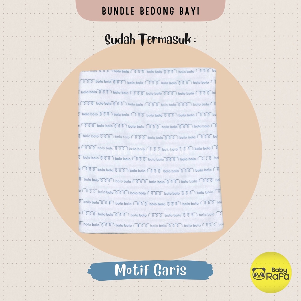 Serian Biru - 3 pcs Bedong Bayi Bahan Kaos BLUE SEA SERIES 110 x 90 cm Merk SNI Bolo - Bolo