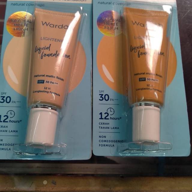Foundation Wardah Lightening liquid SPF 30 BPOM Original 25 ML / Foundation Wardah Cair Light Beige 