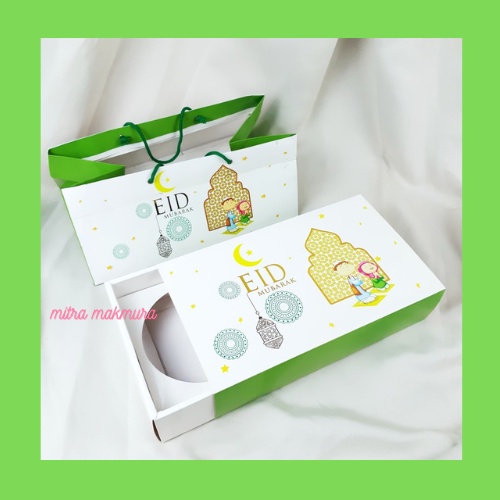 

Box Toples Kue Kering Kotak Hampers Parcel Cookies Ied Mubarak Dus Kue Kardus Kemasan Packaging Kotak Sekat (2pcs)